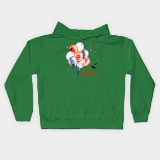 Happy Halloween Balloons Kids Hoodie